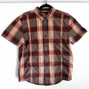 prAna Men’s Short-Sleeve Plaid Button-Down Shirt
